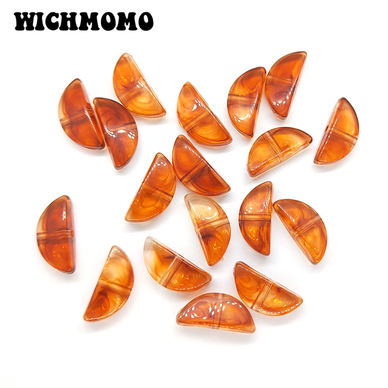 2021 Fashion 9*20mm 20pieces/bag Acrylic Brown Semicircle Smooth Beads Charms Pendant for DIY Jewelry Making Finding Accessories
2021 Fashion 9*20mm 20pieces/bag Acrylic Brown Semicircle Smooth Beads Charms Pendant for DIY Jewelry Making Finding Accessories