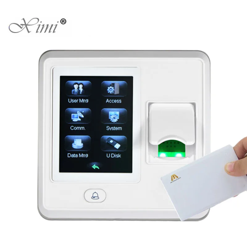 

Biometric Fingerprint Access Control With 13.56MHZ MF Card Reader SF300 Door Access Control System ZK Time Attendance