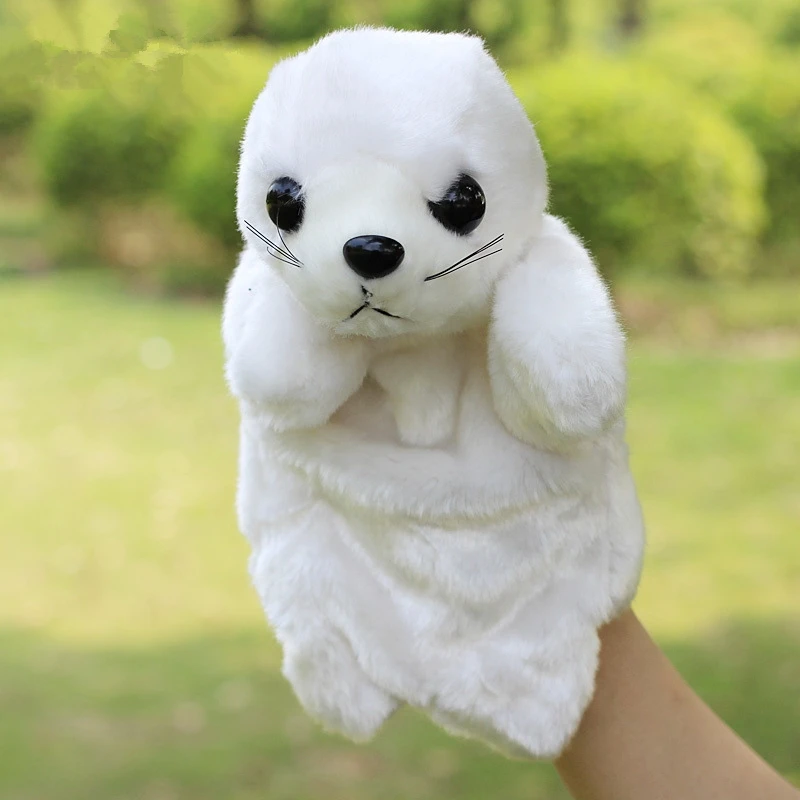 Фото 2016 Sea Animal Plush Hand Puppet Toys Lions Educational Doll For Kids Baby Birthday Christmas Gifts | Игрушки и хобби