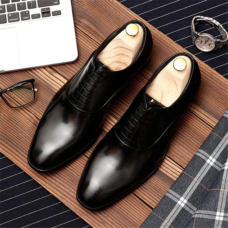 Mens formal shoes genuine leather oxford shoes for men black 2019 dress shoes wedding shoes laces leather brogues
Mens formal shoes genuine leather oxford shoes for men black 2019 dress shoes wedding shoes laces leather brogues
