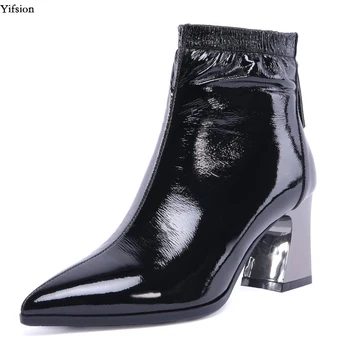 Olomm New Women Chelsea Leather Ankle Boots Square High Heels Pointed Toe Black Wine Red Dress Shoes Women Plus US Size 4-10
Olomm New Women Chelsea Leather Ankle Boots Square High Heels Pointed Toe Black Wine Red Dress Shoes Women Plus US Size 4-10