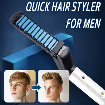 Hair Curling Iron M Styler Men's All In One Ceramic Hair Styling Iron Comb Straightener Curler Set Quick Hair Styler for Men
Hair Curling Iron M Styler Men's All In One Ceramic Hair Styling Iron Comb Straightener Curler Set Quick Hair Styler for Men