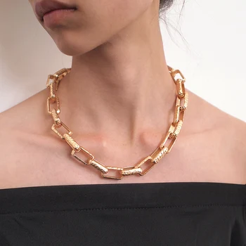 MANILAI Trend Metal Chunky Chain Necklace Choker Necklaces For Women Alloy Maxi Bib Collar Statement Necklaces Punk Jewelry
MANILAI Trend Metal Chunky Chain Necklace Choker Necklaces For Women Alloy Maxi Bib Collar Statement Necklaces Punk Jewelry