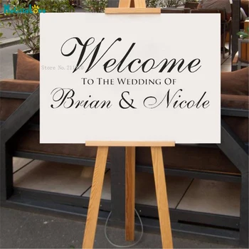 Custom Wedding Sticker Welcome Sign Decal Custom Wedding Signage Vinyl Murals Large Names Date Beautiful Glass Decor YT1041
Custom Wedding Sticker Welcome Sign Decal Custom Wedding Signage Vinyl Murals Large Names Date Beautiful Glass Decor YT1041