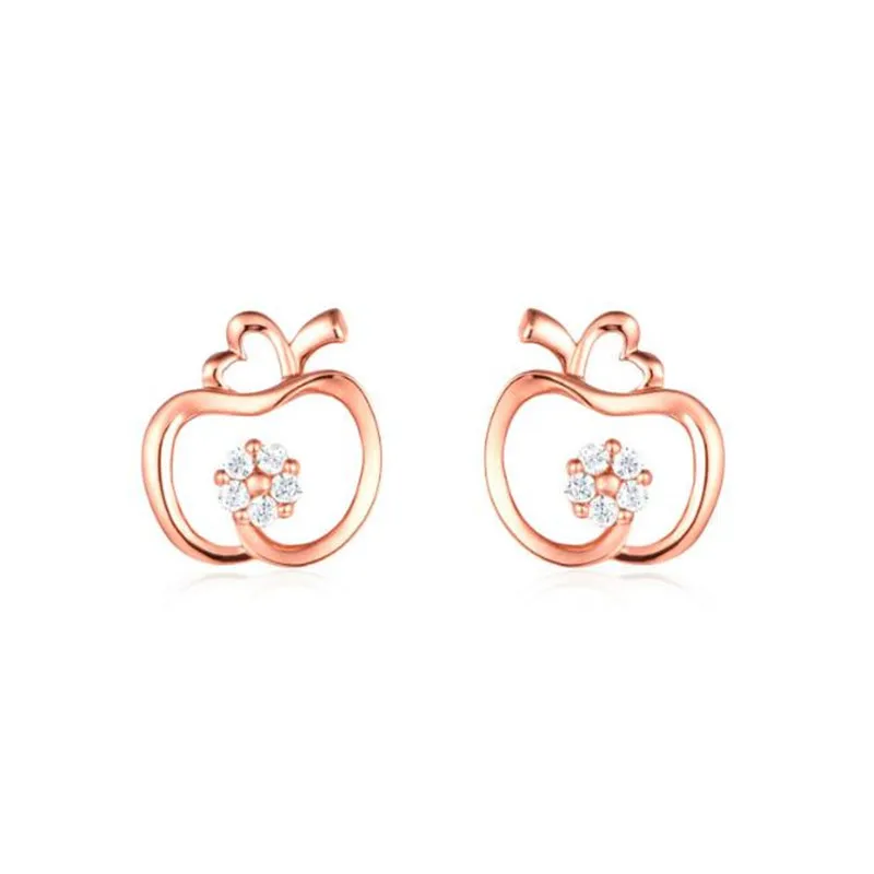 100% 18K Gold Jewelry Fashion Cute Tiny 12.27mmX11.63mm Crystal Hollow Apple Stud Earrings Gift For Girls Kids Lady AU750
100% 18K Gold Jewelry Fashion Cute Tiny 12.27mmX11.63mm Crystal Hollow Apple Stud Earrings Gift For Girls Kids Lady AU750