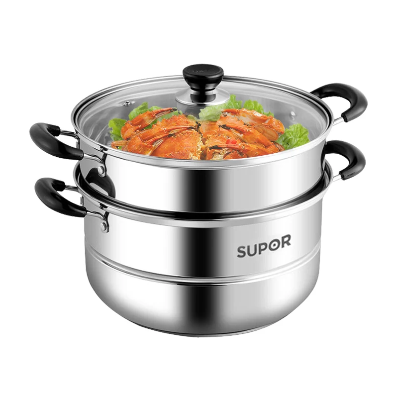 28cm steamer 304 stainless steel 2 layer thick household steamer ladder steamer gas cooker universal
28cm steamer 304 stainless steel 2 layer thick household steamer ladder steamer gas cooker universal