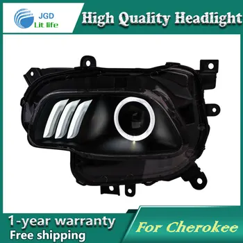 Car Styling Head Lamp case for Jeep Cherokee Headlights LED Headlight DRL Lens Double Beam Bi-Xenon HID Accessories
Car Styling Head Lamp case for Jeep Cherokee Headlights LED Headlight DRL Lens Double Beam Bi-Xenon HID Accessories