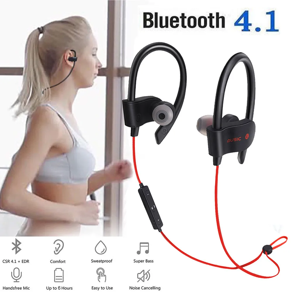 Wireless Bluetooth Headset Headphones Sport Sweatproof Stereo Earbuds Earphone for dropshipping 20180918
Wireless Bluetooth Headset Headphones Sport Sweatproof Stereo Earbuds Earphone for dropshipping 20180918