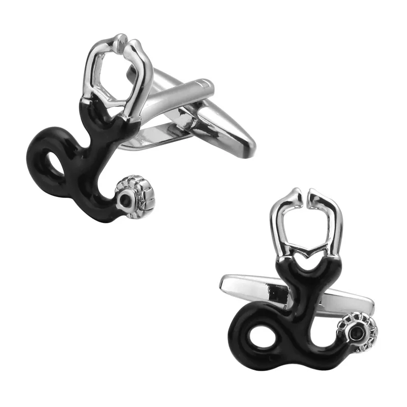 High quality men's wedding Cufflinks The black doctor's stethoscope Cufflinks 5 pairs of packaging for sale
High quality men's wedding Cufflinks The black doctor's stethoscope Cufflinks 5 pairs of packaging for sale