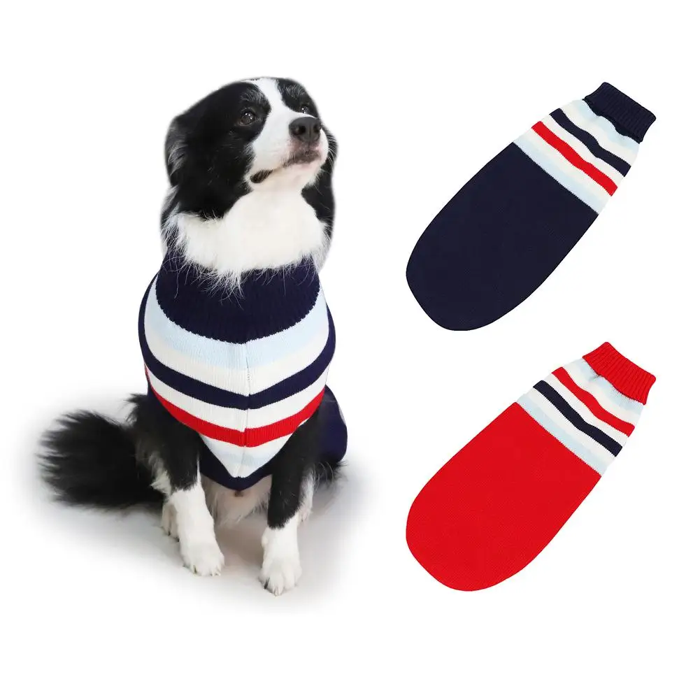 Autumn Winter Warm Stripe Puppy Sweater Coat Pet Dog Clothes Apparel Costume Dog Pet Supplies hot
Autumn Winter Warm Stripe Puppy Sweater Coat Pet Dog Clothes Apparel Costume Dog Pet Supplies hot