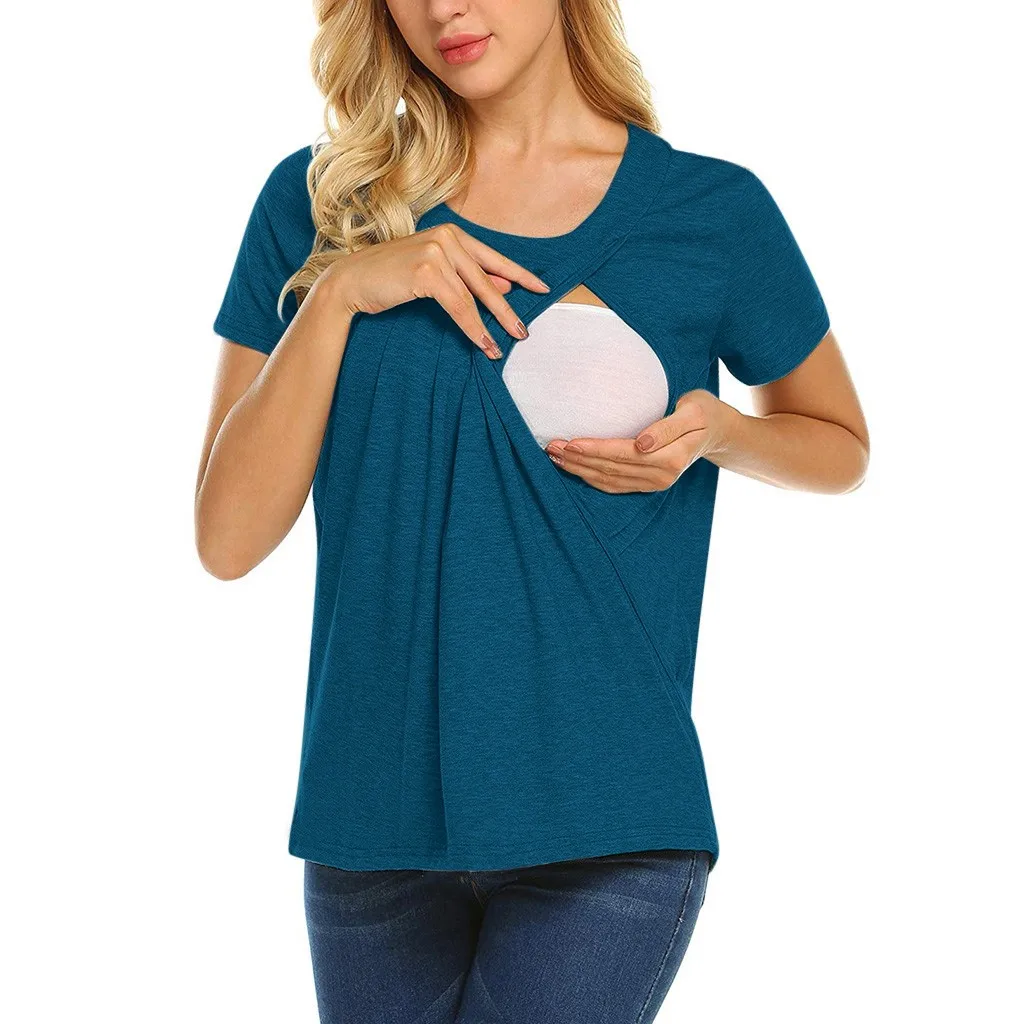 Women Maternity Pregnant Double Layer Nursing Breastfeeding T-shirt Tops Breastfeeding Tops Loose Maternity Clothing #LR2
Women Maternity Pregnant Double Layer Nursing Breastfeeding T-shirt Tops Breastfeeding Tops Loose Maternity Clothing #LR2