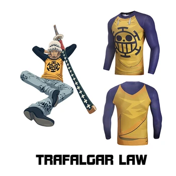 Fitness clothing spring new T-shirt men's Trafalgar Law One Piece 3D printed tights Costume anime cosplay
Fitness clothing spring new T-shirt men's Trafalgar Law One Piece 3D printed tights Costume anime cosplay