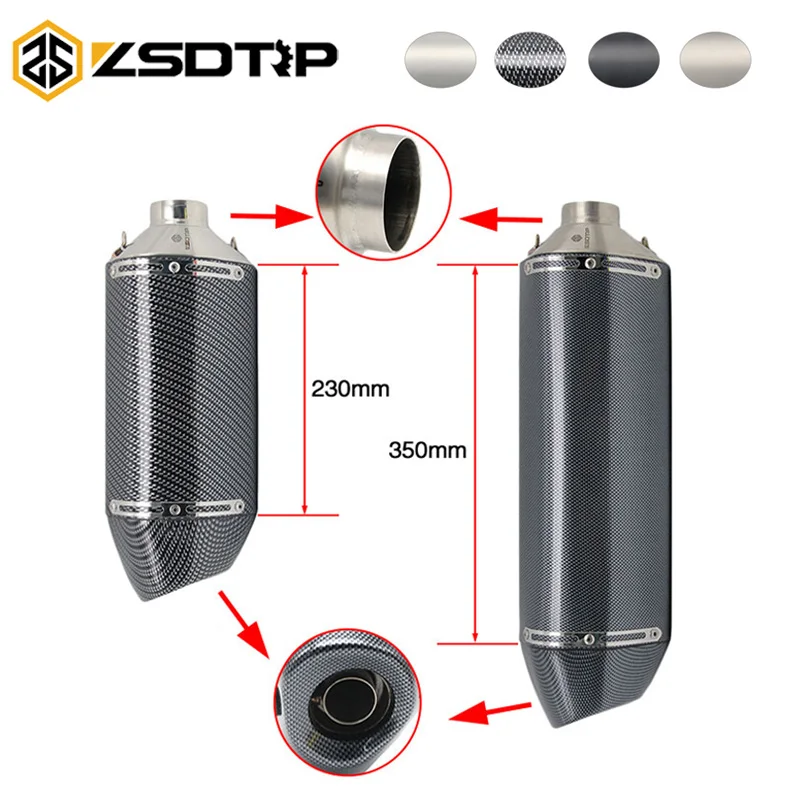 ZSDTRP 51mm AK Motorcycle Exhaust Muffler Pipe Scooter Dirt Pit Bike Moveable DB Killer For GSXR600 GSR750 CBR600RR
ZSDTRP 51mm AK Motorcycle Exhaust Muffler Pipe Scooter Dirt Pit Bike Moveable DB Killer For GSXR600 GSR750 CBR600RR