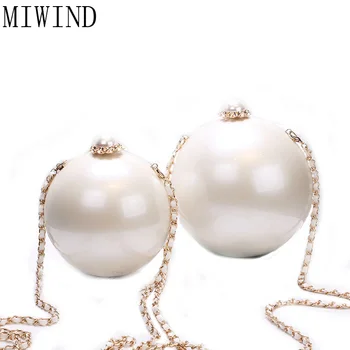 MIWIND Round Ball Pearl Bags WomenHandbag Mini Bolsa Redonda Bag Female Shoulder Messenger Crossbody Bags TCN1001
MIWIND Round Ball Pearl Bags WomenHandbag Mini Bolsa Redonda Bag Female Shoulder Messenger Crossbody Bags TCN1001
