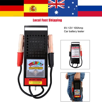 Car Battery Tester Load Drop Charging System Analyzer Checker Tool 6V-12V 100Amp for Car Van Auto Car Accessories tester battery
Car Battery Tester Load Drop Charging System Analyzer Checker Tool 6V-12V 100Amp for Car Van Auto Car Accessories tester battery