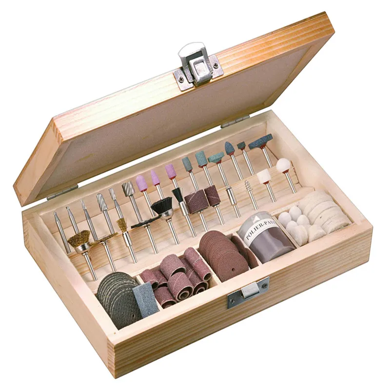 Rotary grinding Tool kit, jewelry polishing 100 Accessories with wooden case,Foredom cc30 dental burnishing drilling Accessories
Rotary grinding Tool kit, jewelry polishing 100 Accessories with wooden case,Foredom cc30 dental burnishing drilling Accessories