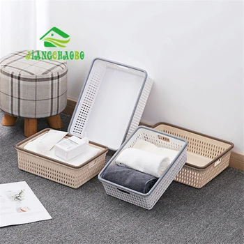 JiangChaoBo Imitation Rattan Desktop Storage Basket Kitchen Plastic Hollow Basket Storage Box Bathroom Cosmetics Storage Basket
JiangChaoBo Imitation Rattan Desktop Storage Basket Kitchen Plastic Hollow Basket Storage Box Bathroom Cosmetics Storage Basket