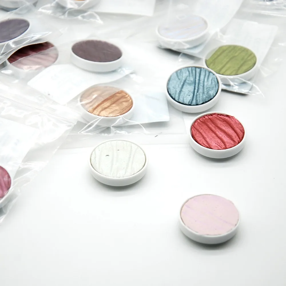 Germany Finetec Coliro Handmade Solid Watercolor Paints Gold Silver Pearl Colors Single Pieces
Germany Finetec Coliro Handmade Solid Watercolor Paints Gold Silver Pearl Colors Single Pieces
