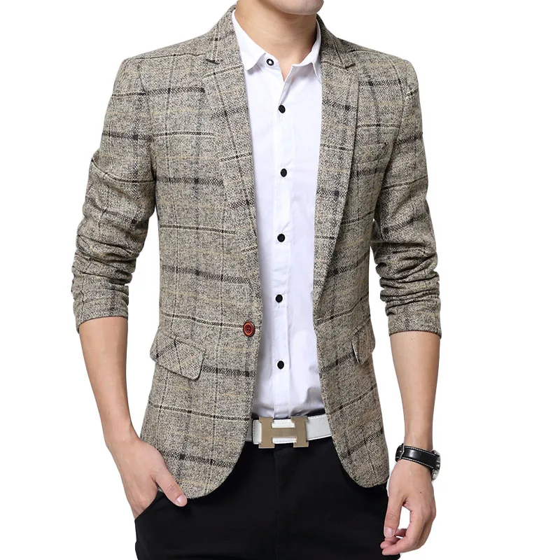 5XL 2019 Men Business Suits Spring Fashion Cotton grid Work coat Banquet Hosting Casual Slim Fit Plaid Single Button Blazers
5XL 2019 Men Business Suits Spring Fashion Cotton grid Work coat Banquet Hosting Casual Slim Fit Plaid Single Button Blazers