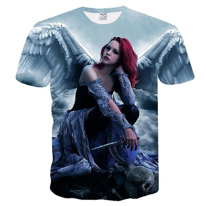 2018 New t shirt men Fashion Brand T-shirt Men/Women Summer 3d Print angel T shirt Tops Tees hot men t shirt European size S-4X
2018 New t shirt men Fashion Brand T-shirt Men/Women Summer 3d Print angel T shirt Tops Tees hot men t shirt European size S-4X