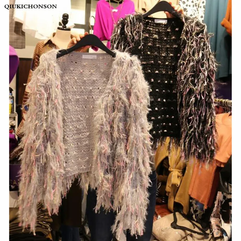 Korean Fashion Autumn Winter Coat Knitted Women Streetwear Sweet Cute Tassel Woman Cardigan Sweater
Korean Fashion Autumn Winter Coat Knitted Women Streetwear Sweet Cute Tassel Woman Cardigan Sweater