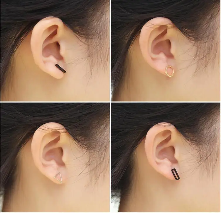 Fashion Simple geometric alloy round shape of rectangle shape of triangle Personality temperament female geometric T word earrin
Fashion Simple geometric alloy round shape of rectangle shape of triangle Personality temperament female geometric T word earrin
