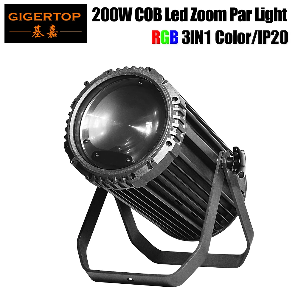 Оптовая цена 200 Вт RGB 3 в 1 COB Led Par с зумом от 15-50 градусов сценический свет DMX 512