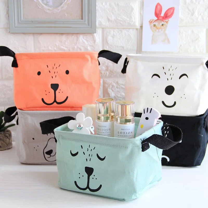 Cute Printing Desktop Waterproof Organizer Cotton Linen Sundries Storage Box Cabinet Underwear Cartoon Aminal expression
Cute Printing Desktop Waterproof Organizer Cotton Linen Sundries Storage Box Cabinet Underwear Cartoon Aminal expression