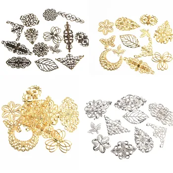 50PCS Mixing Shape Gold/Brown/Silver Color Filigree Wrapped Metal Connector DIY Charm Earrings Necklace Pendant Jewelry Making
50PCS Mixing Shape Gold/Brown/Silver Color Filigree Wrapped Metal Connector DIY Charm Earrings Necklace Pendant Jewelry Making