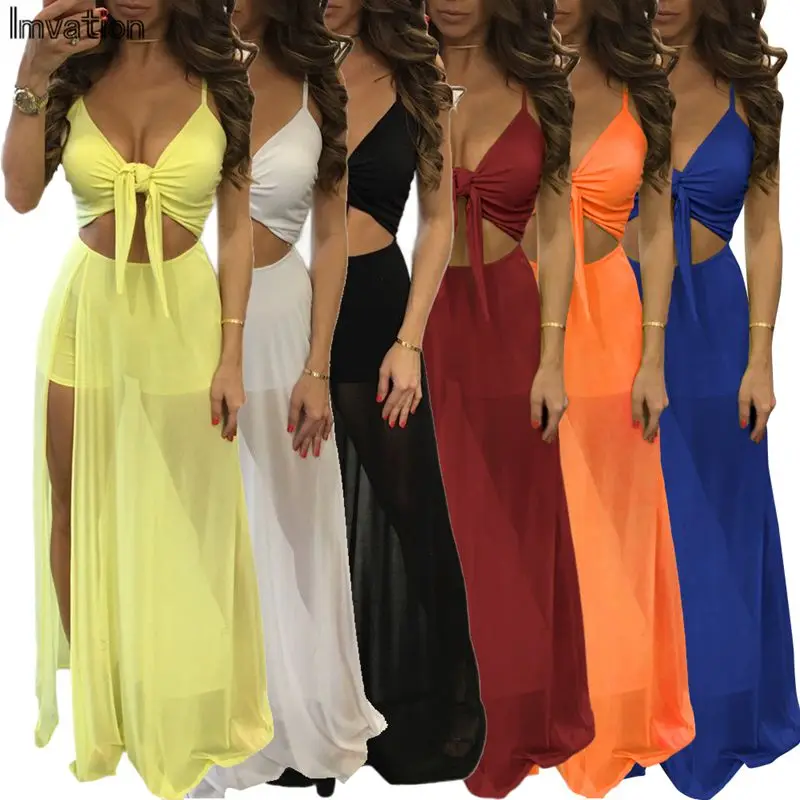 Imvation 2017 Latest Blasting the net yarn Patchwork Bow tie Hollow Out V-Noeck Vestidos the chest knot a variety of wear method
Imvation 2017 Latest Blasting the net yarn Patchwork Bow tie Hollow Out V-Noeck Vestidos the chest knot a variety of wear method
