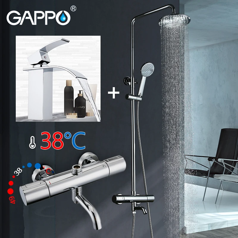 GAPPO Bathtub Faucet thermostatic shower faucet mixer thermostatic bathroom water taps basin sink faucet mixer
GAPPO Bathtub Faucet thermostatic shower faucet mixer thermostatic bathroom water taps basin sink faucet mixer
