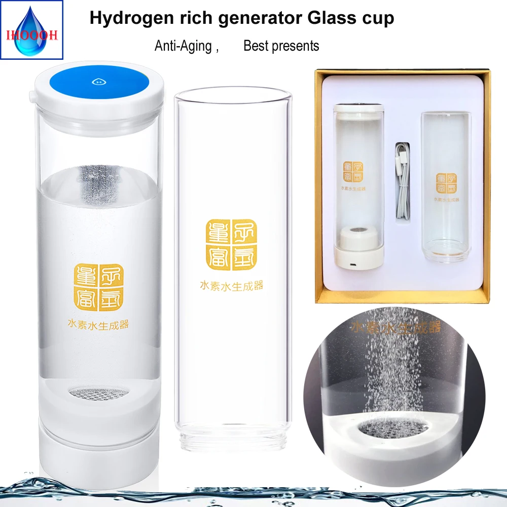 Wireless transmission touch switch Hydrogen and oxygen separation cup Japanese Spe Anti-Aging Hydrogen rich water bottle
Wireless transmission touch switch Hydrogen and oxygen separation cup Japanese Spe Anti-Aging Hydrogen rich water bottle