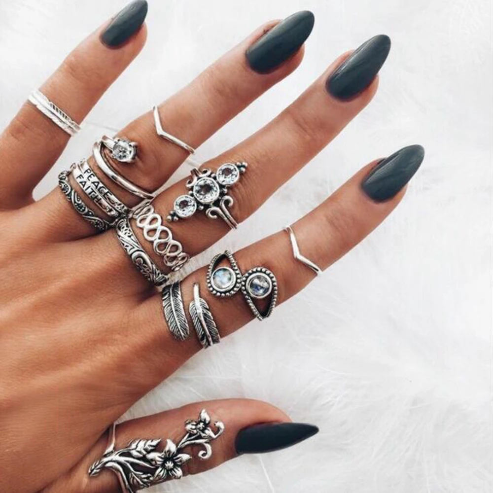 Free Fan 13Pcs/Set Bohemian Leaf Flower Vintage Ring Set Women Charm Joint Rings Party Wedding Jewelry Gift Bagues Pour Femme
Free Fan 13Pcs/Set Bohemian Leaf Flower Vintage Ring Set Women Charm Joint Rings Party Wedding Jewelry Gift Bagues Pour Femme