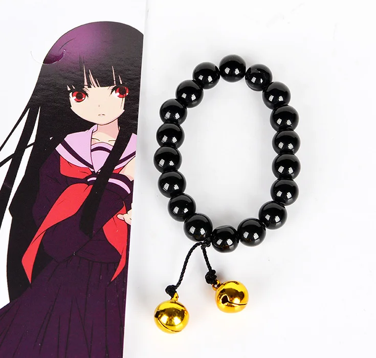 16cm Action Figure black beads bell Hell Girl bracelet PVC women lady gift cute decoration Collectible Model Anime
16cm Action Figure black beads bell Hell Girl bracelet PVC women lady gift cute decoration Collectible Model Anime