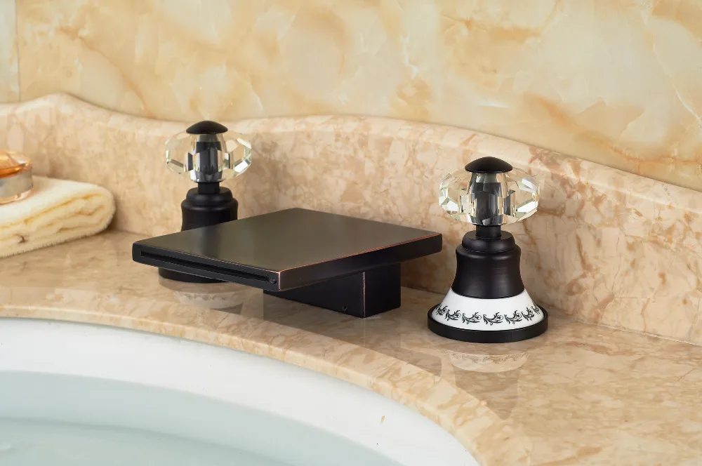 Special 3PCS Deck Mounted Oil Rubbed Bronze Square WaterfallBathroom Basin Sink Faucet Mixer tap
Special 3PCS Deck Mounted Oil Rubbed Bronze Square WaterfallBathroom Basin Sink Faucet Mixer tap
