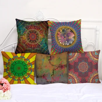 Round Mandala Color Gradient Cushion Cover Cotton Linen Decorative Pillowcase Chair Seat Square 45x45cm Pillow Cover P1095
Round Mandala Color Gradient Cushion Cover Cotton Linen Decorative Pillowcase Chair Seat Square 45x45cm Pillow Cover P1095