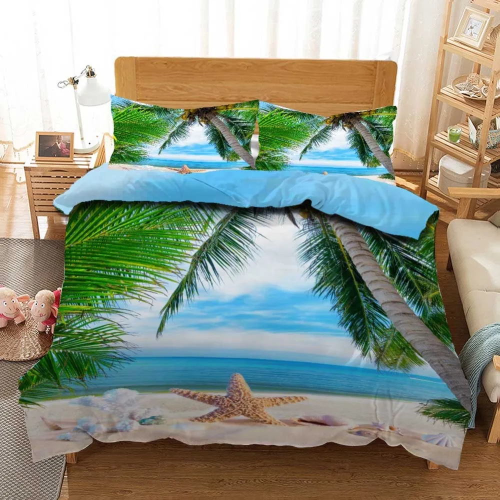 3D palm Coconut trees Bedding Duvet Cover Set Pillowcase Microfiber Soft Comforter Bedroom Single Queen King Sunset seascape
3D palm Coconut trees Bedding Duvet Cover Set Pillowcase Microfiber Soft Comforter Bedroom Single Queen King Sunset seascape
