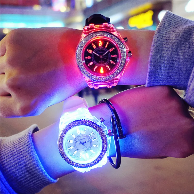 Unique Design Luminous Watches Fashion Rhinestone LED Clock Woman Outdoor Sports Digital Brand Women Waterproof Silicone Watch
Unique Design Luminous Watches Fashion Rhinestone LED Clock Woman Outdoor Sports Digital Brand Women Waterproof Silicone Watch