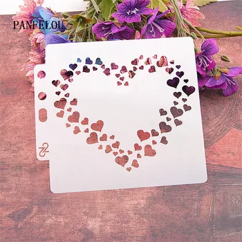 Heart-shaped wreath scrapbook stencils spray plastic mold shield DIY cake hollow Embellishment printing lace ruler valentine
Heart-shaped wreath scrapbook stencils spray plastic mold shield DIY cake hollow Embellishment printing lace ruler valentine