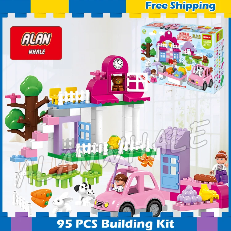 95pcs Big Size Princess Collection Super Busy Market Model Building Blocks Bricks Kids Sets Toys Gift Compatible With Duplo
95pcs Big Size Princess Collection Super Busy Market Model Building Blocks Bricks Kids Sets Toys Gift Compatible With Duplo