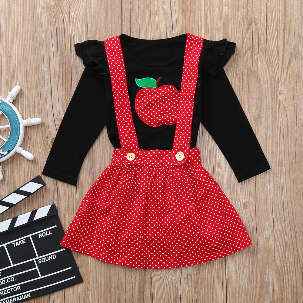MUQGEW Autumn/Winter Skirt Toddler Infant Baby Girls Clothes Fruit Ruched Tops Strap Dot Print Skirt Outfits Set roupas de bebe
MUQGEW Autumn/Winter Skirt Toddler Infant Baby Girls Clothes Fruit Ruched Tops Strap Dot Print Skirt Outfits Set roupas de bebe