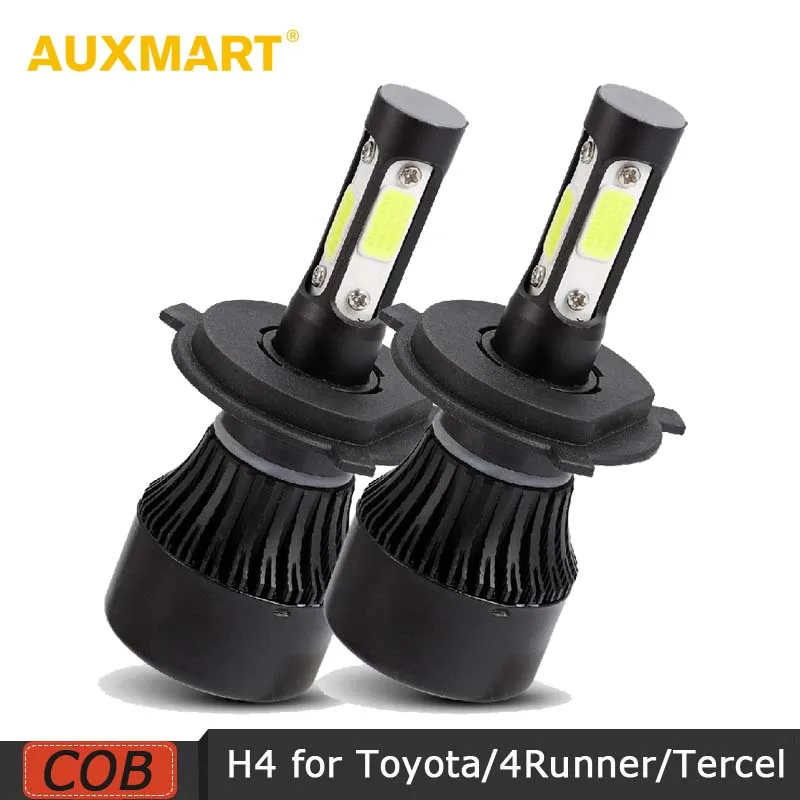 AUXMART COB H4 100W 10000lm Led Headlight 6500K 4 Sides Lumen Auto Headlamp Car Light Bulb 12v 24v for Toyota/IOS/PRADO 4000
AUXMART COB H4 100W 10000lm Led Headlight 6500K 4 Sides Lumen Auto Headlamp Car Light Bulb 12v 24v for Toyota/IOS/PRADO 4000