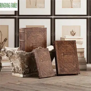 European Vintage Books Miniatures Home Fake Ancient Book Decoration Figurines Study Photography Props Retro Nostalgic Furniture
European Vintage Books Miniatures Home Fake Ancient Book Decoration Figurines Study Photography Props Retro Nostalgic Furniture