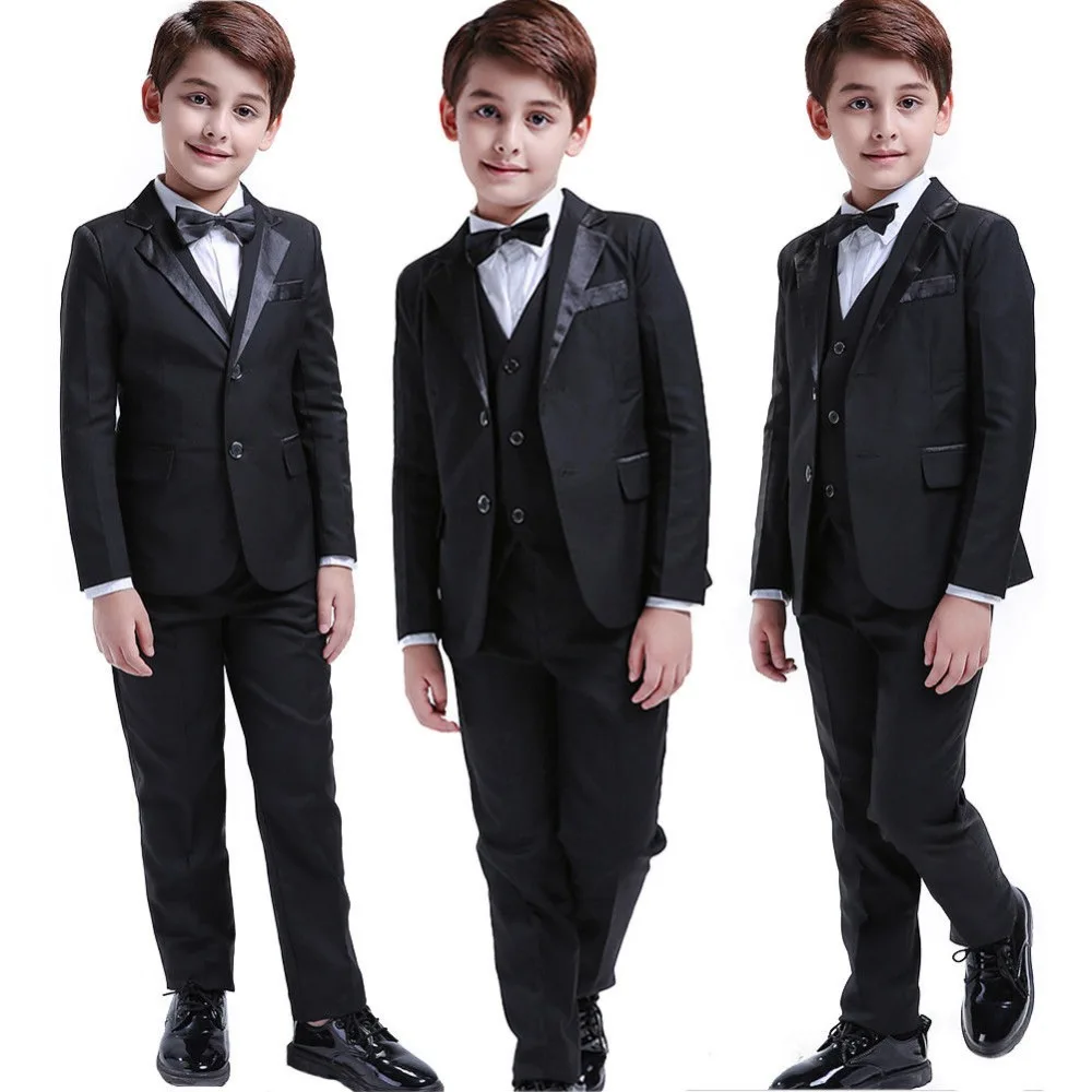 4 Pcs Toddler & Boys Suits Formal Children Tuxedo Wedding Party Suit Black
4 Pcs Toddler & Boys Suits Formal Children Tuxedo Wedding Party Suit Black