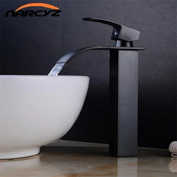 Basin Faucets Brass Gold Elegant Waterfall Bathroom Sink Faucet Single Lever Hole Deck Mount Big Square Spout Mixer Taps B527
Basin Faucets Brass Gold Elegant Waterfall Bathroom Sink Faucet Single Lever Hole Deck Mount Big Square Spout Mixer Taps B527