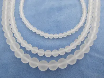 AA GRADE 4-16mm full strand natural clear white rock quartz round ball beads matte crab chain bead
AA GRADE 4-16mm full strand natural clear white rock quartz round ball beads matte crab chain bead