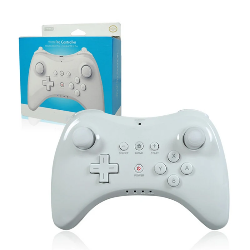 Wireless bluetooth gamepad for Nintendo wiiu pro controller game joystick wiiu remote console Classic Dual Analog joypad white
Wireless bluetooth gamepad for Nintendo wiiu pro controller game joystick wiiu remote console Classic Dual Analog joypad white