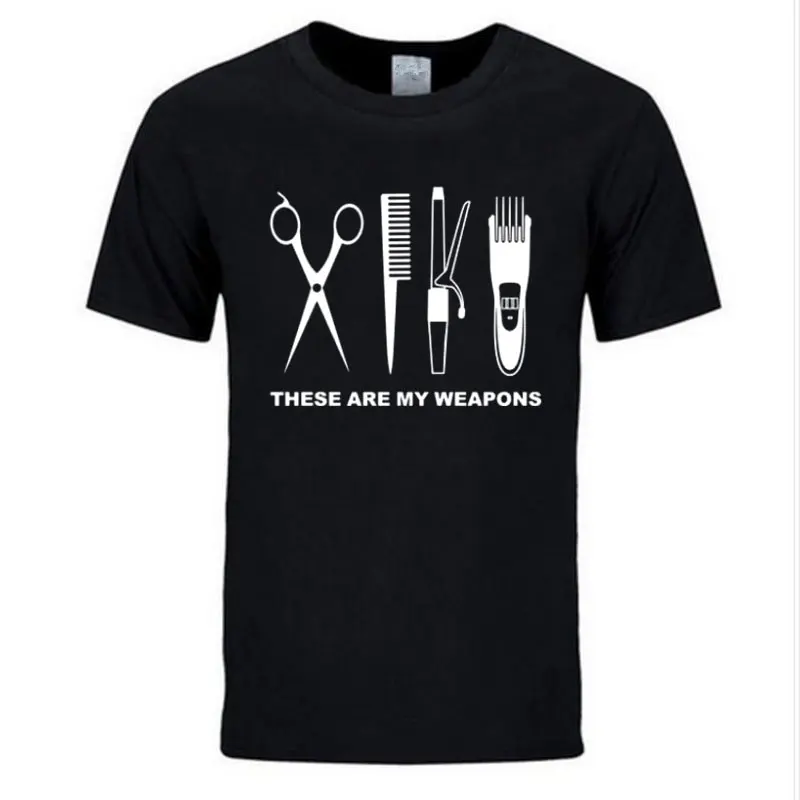 New 2019 Summer Fashion Hairdresser T Shirt Men Short Sleeve Cotton Barber Weapons T-shirt Tops scissors Tshirt MoreSize
New 2019 Summer Fashion Hairdresser T Shirt Men Short Sleeve Cotton Barber Weapons T-shirt Tops scissors Tshirt MoreSize
