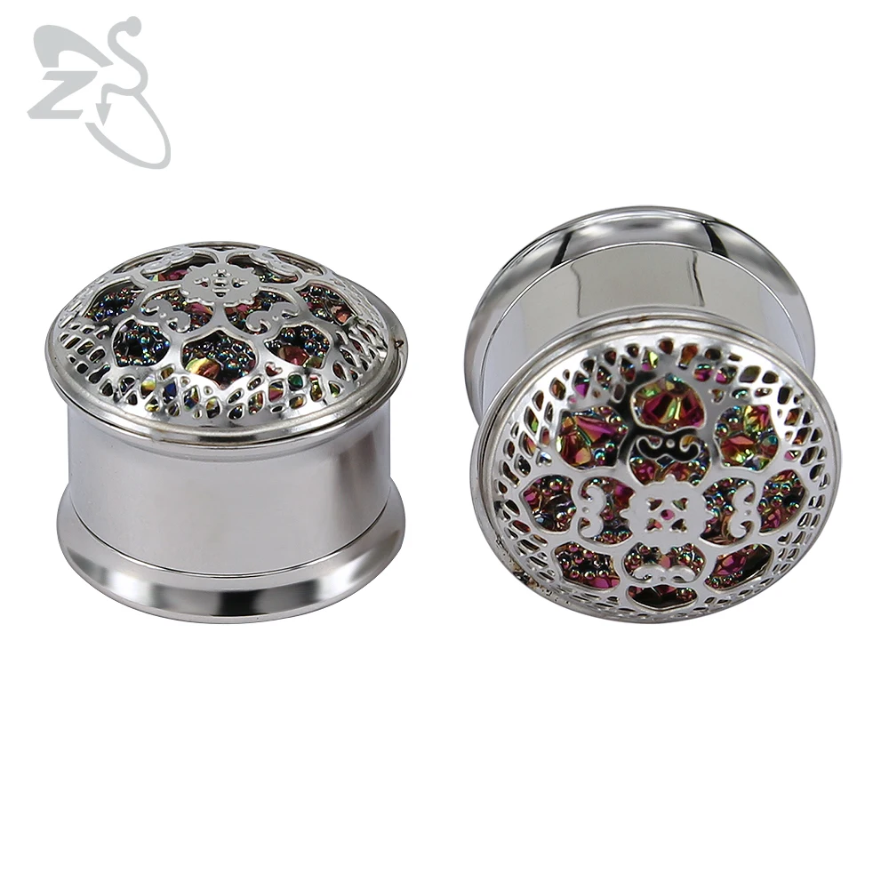 ZS 316L Stainless Steel Hollow Flower Shape Ear Tunnel Plugs for Women Men Piercing Ear Expanders Flesh Body Piercing Jewelry
ZS 316L Stainless Steel Hollow Flower Shape Ear Tunnel Plugs for Women Men Piercing Ear Expanders Flesh Body Piercing Jewelry