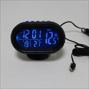 Car LED Electronic Clock Alarm / Indoor Outdoor Thermometer Temperature / Storage Battery Voltmeter / Model VST-7009V
Car LED Electronic Clock Alarm / Indoor Outdoor Thermometer Temperature / Storage Battery Voltmeter / Model VST-7009V